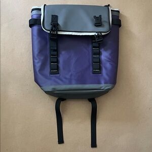 Modern Purple and Gray Backpack Cooler